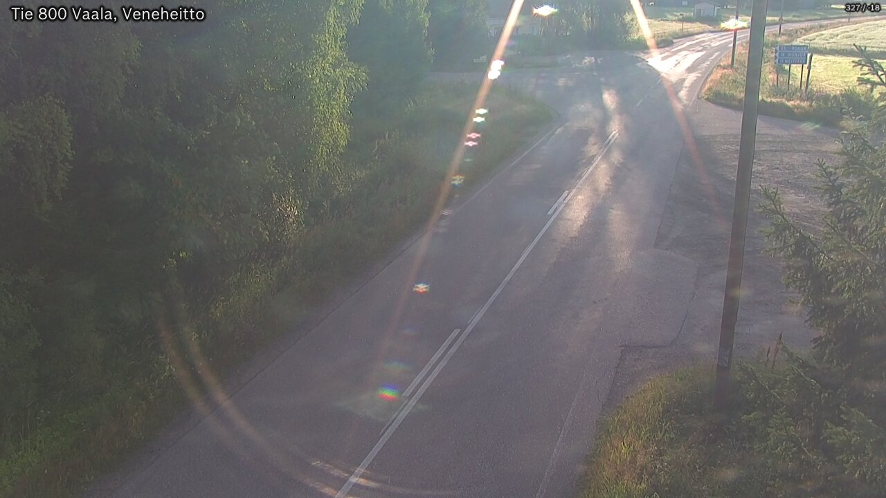 Weather Camera Image Väg 800 Vaala, Veneheitto, Vaala, Pohjois-Pohjanmaa