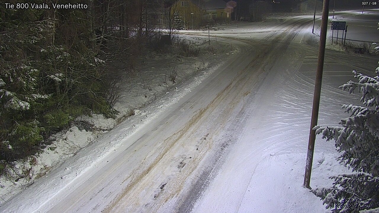 Weather Camera Image Väg 800 Vaala, Veneheitto, Vaala, Pohjois-Pohjanmaa