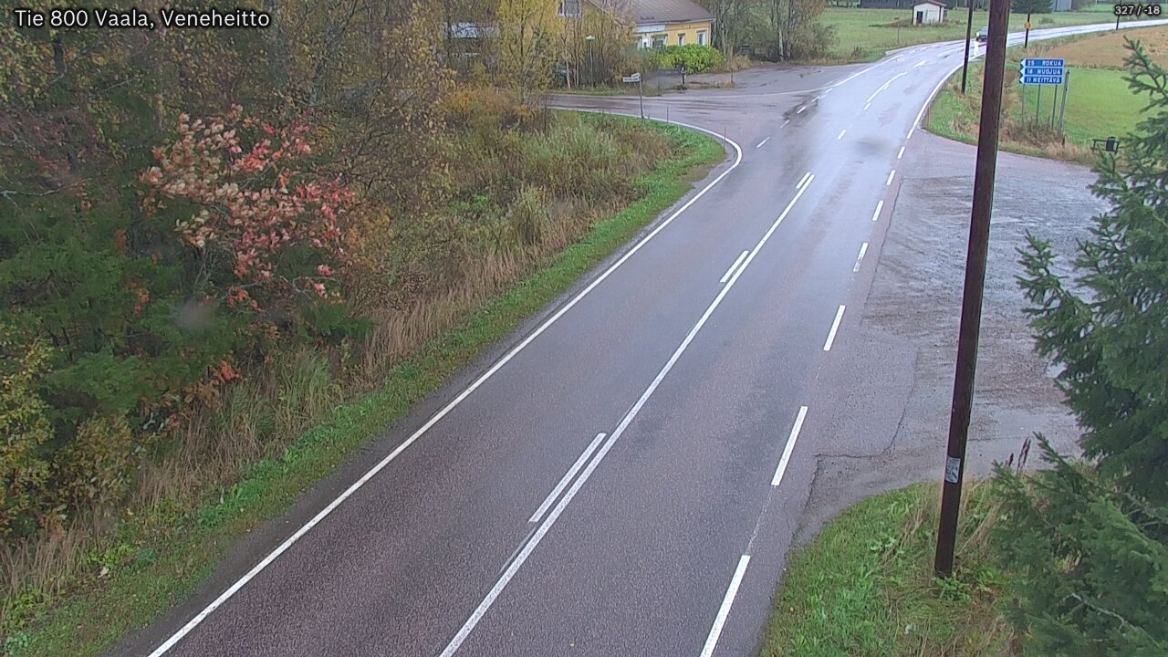 Weather Camera Image Road 800 Vaala, Veneheitto, Vaala, Pohjois-Pohjanmaa