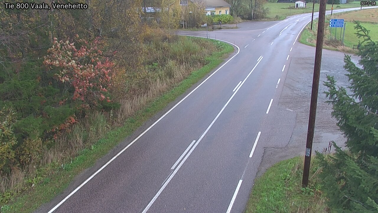 Weather Camera Image Road 800 Vaala, Veneheitto, Vaala, Pohjois-Pohjanmaa