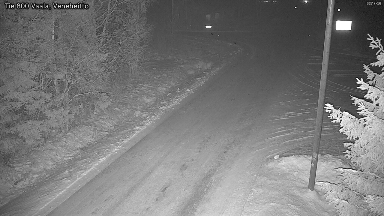 Weather Camera Image Väg 800 Vaala, Veneheitto, Vaala, Pohjois-Pohjanmaa