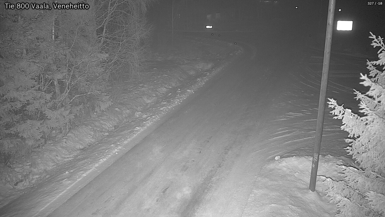 Weather Camera Image Väg 800 Vaala, Veneheitto, Vaala, Pohjois-Pohjanmaa