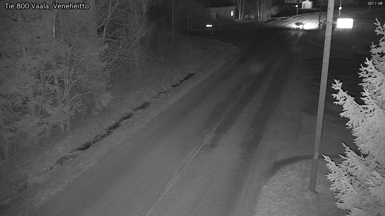 Weather Camera Image Väg 800 Vaala, Veneheitto, Vaala, Pohjois-Pohjanmaa