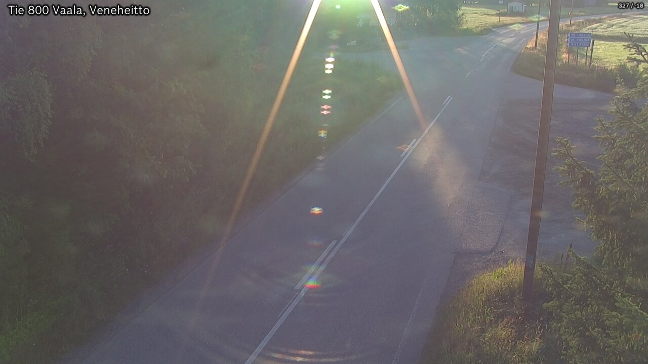 Weather Camera Image Väg 800 Vaala, Veneheitto, Vaala, Pohjois-Pohjanmaa