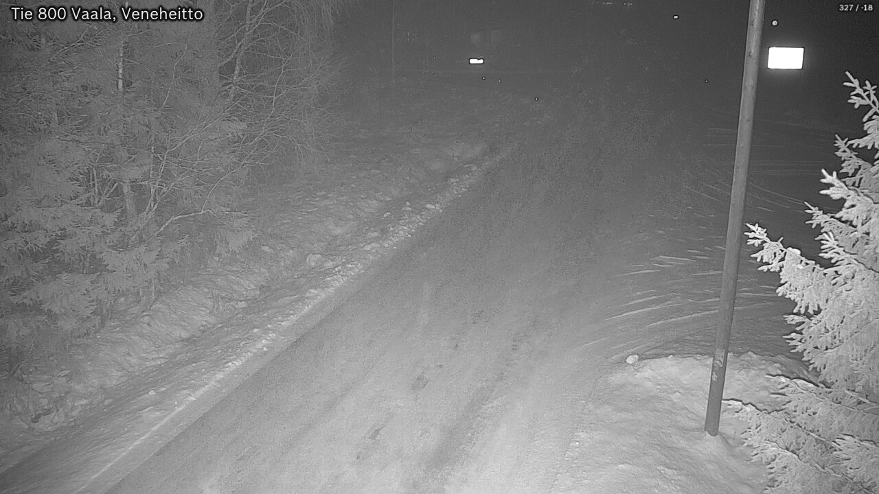 Weather Camera Image Väg 800 Vaala, Veneheitto, Vaala, Pohjois-Pohjanmaa