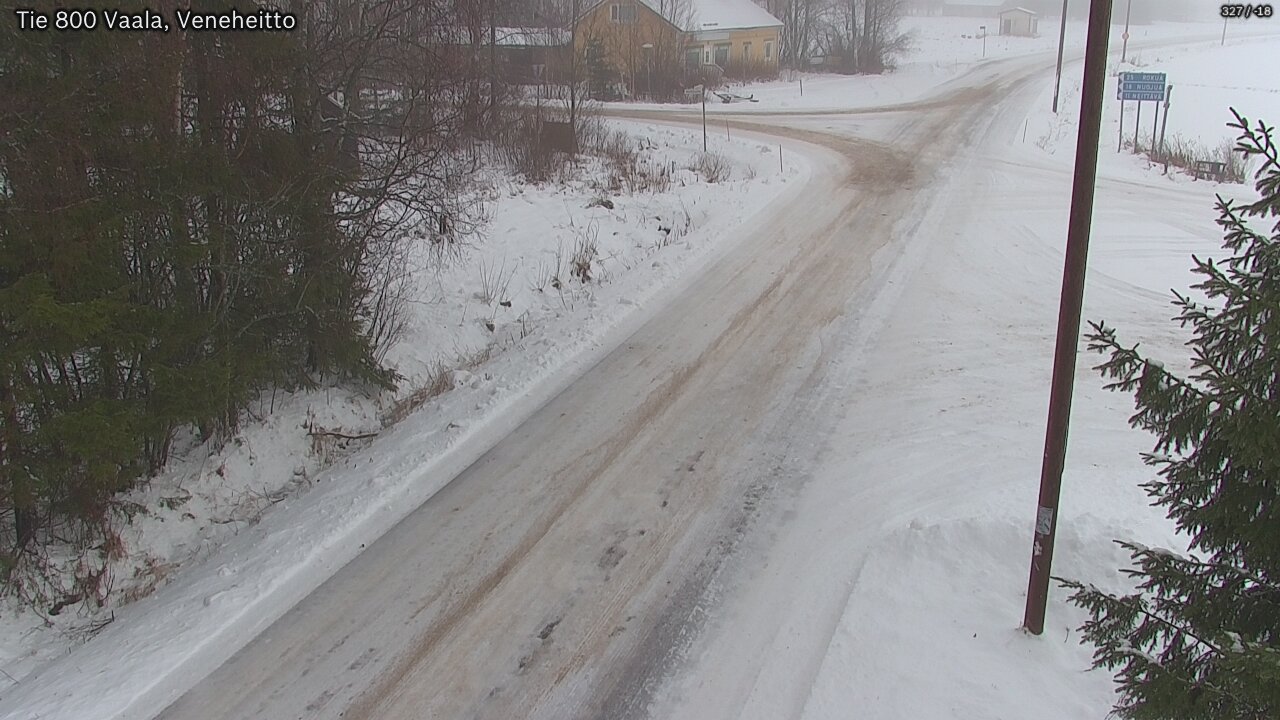 Weather Camera Image Väg 800 Vaala, Veneheitto, Vaala, Pohjois-Pohjanmaa