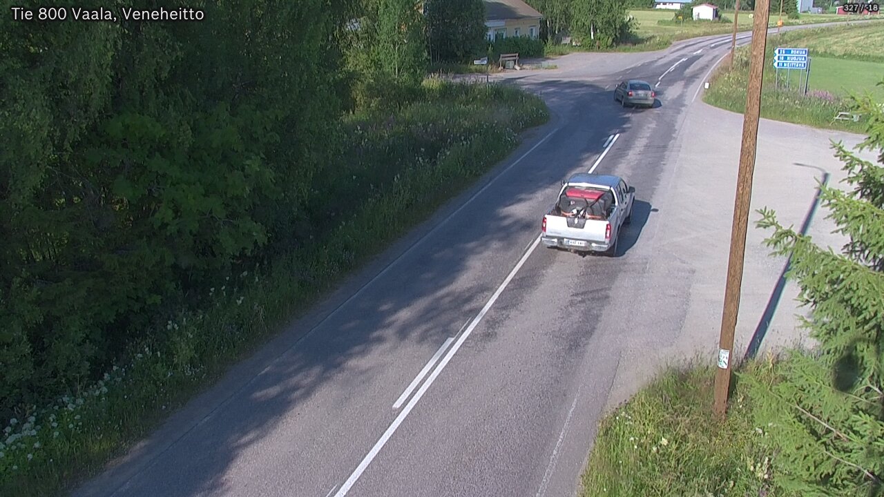 Weather Camera Image Väg 800 Vaala, Veneheitto, Vaala, Pohjois-Pohjanmaa
