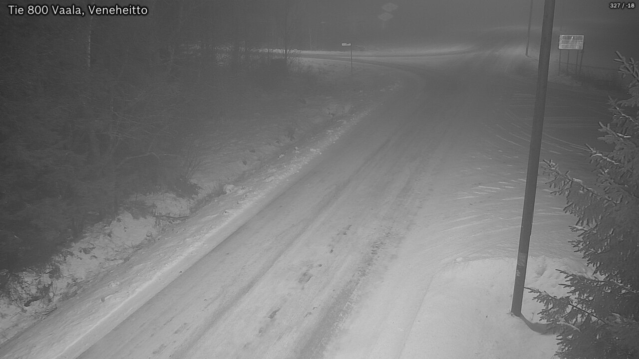Weather Camera Image Väg 800 Vaala, Veneheitto, Vaala, Pohjois-Pohjanmaa