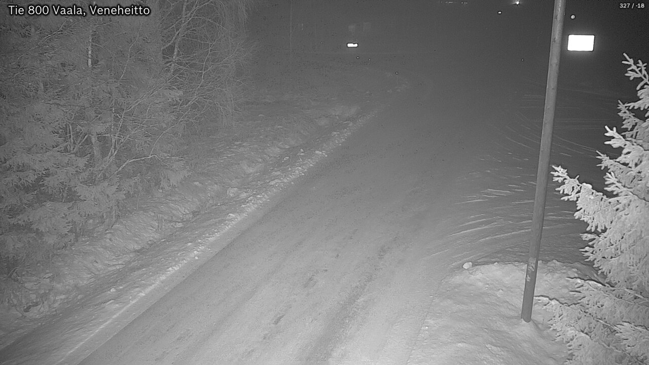Weather Camera Image Väg 800 Vaala, Veneheitto, Vaala, Pohjois-Pohjanmaa