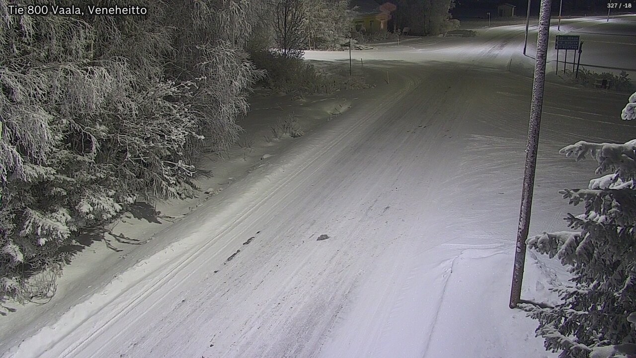 Kelikamerat Kuva Tie 800 Vaala, Veneheitto, Vaala, Pohjois-Pohjanmaa