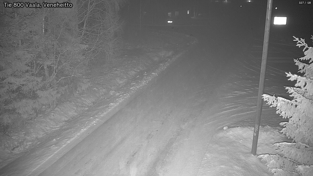Weather Camera Image Väg 800 Vaala, Veneheitto, Vaala, Pohjois-Pohjanmaa