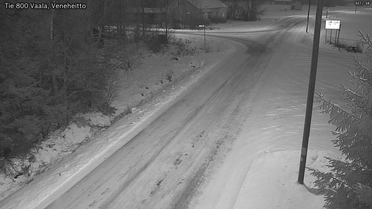 Weather Camera Image Väg 800 Vaala, Veneheitto, Vaala, Pohjois-Pohjanmaa