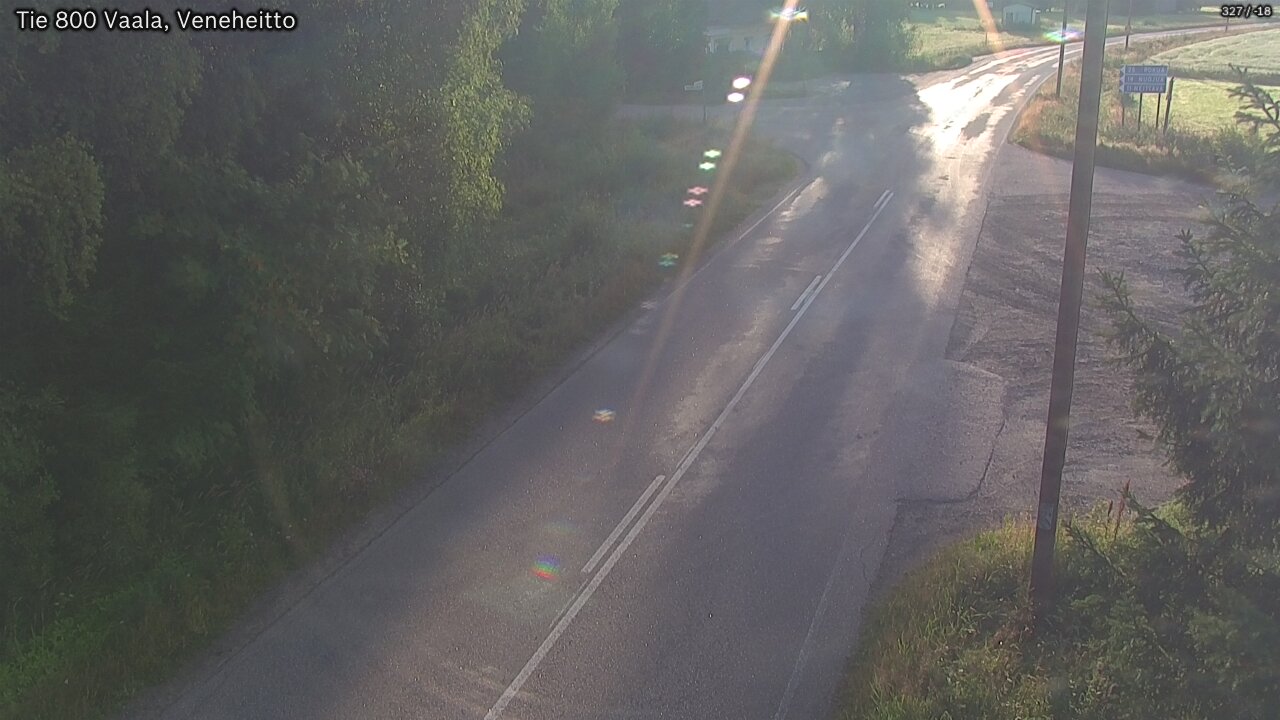Weather Camera Image Väg 800 Vaala, Veneheitto, Vaala, Pohjois-Pohjanmaa