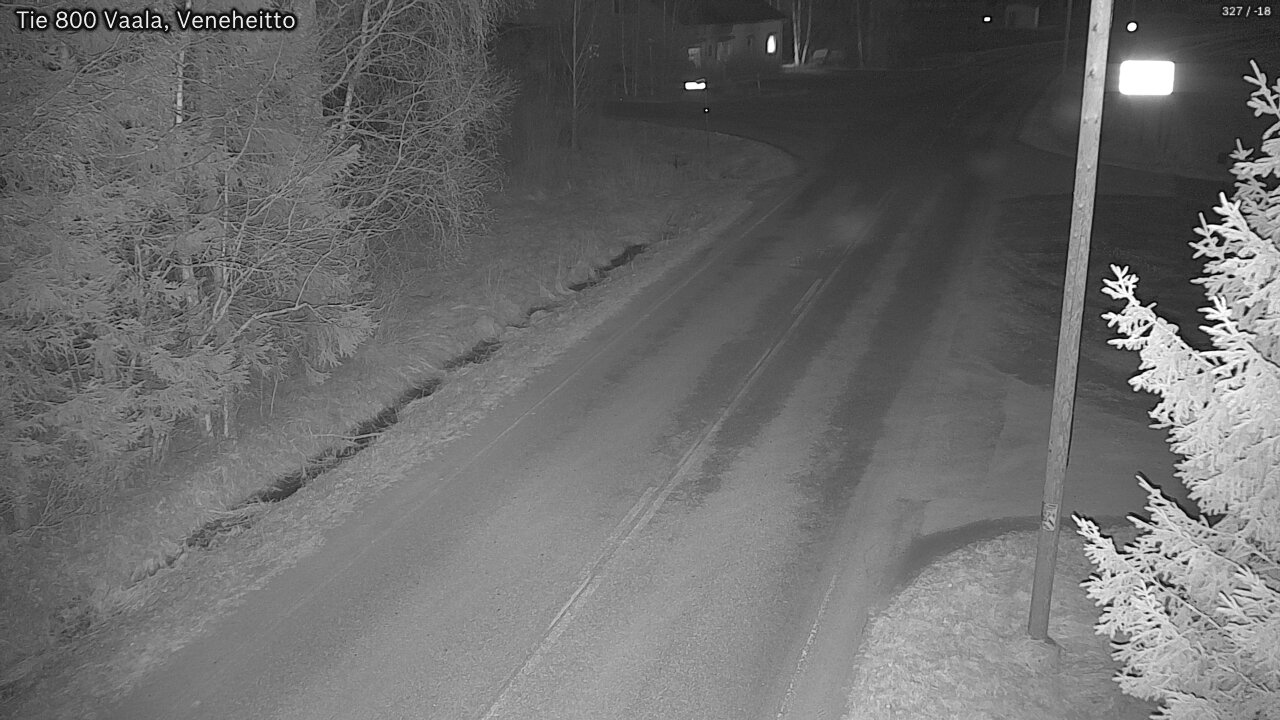 Weather Camera Image Väg 800 Vaala, Veneheitto, Vaala, Pohjois-Pohjanmaa