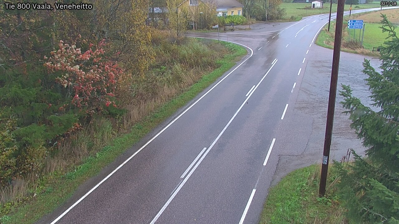 Weather Camera Image Road 800 Vaala, Veneheitto, Vaala, Pohjois-Pohjanmaa