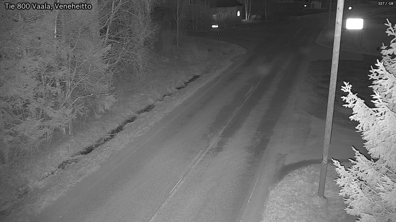 Weather Camera Image Väg 800 Vaala, Veneheitto, Vaala, Pohjois-Pohjanmaa
