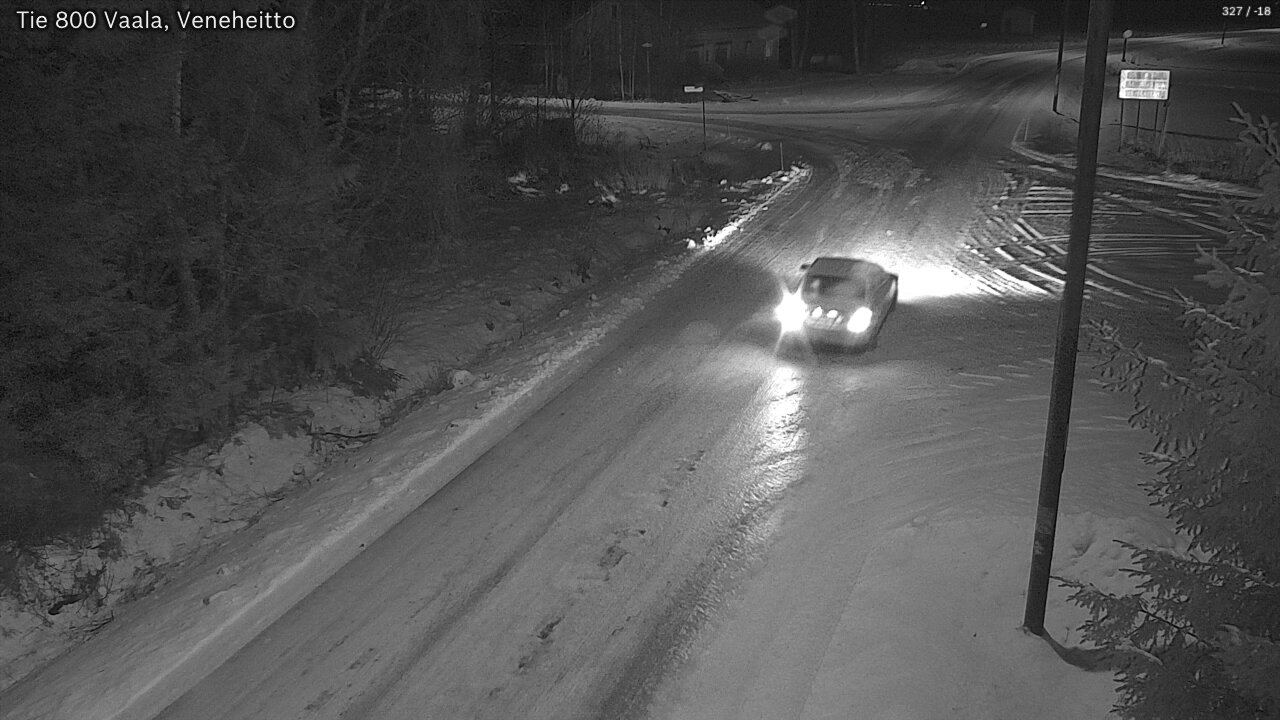 Weather Camera Image Väg 800 Vaala, Veneheitto, Vaala, Pohjois-Pohjanmaa