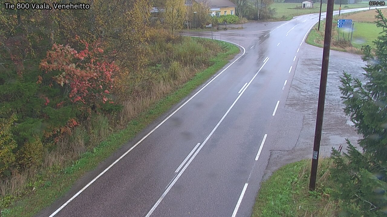 Weather Camera Image Road 800 Vaala, Veneheitto, Vaala, Pohjois-Pohjanmaa
