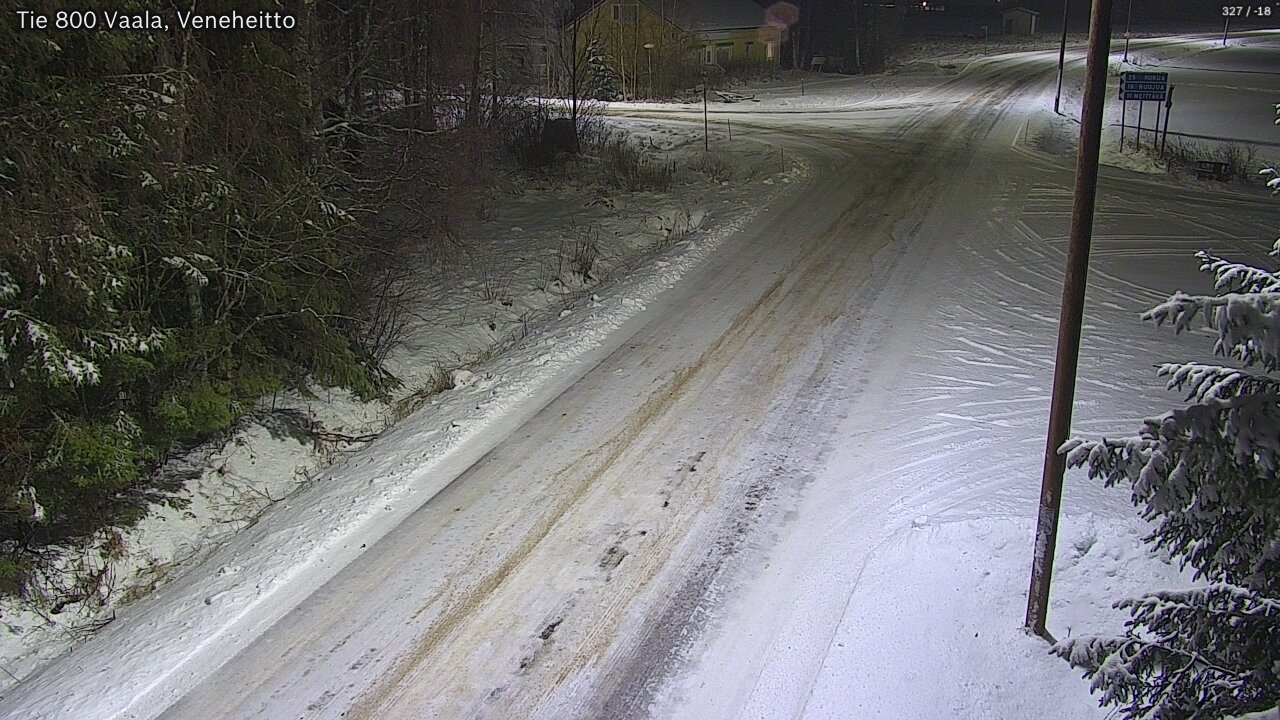 Weather Camera Image Väg 800 Vaala, Veneheitto, Vaala, Pohjois-Pohjanmaa