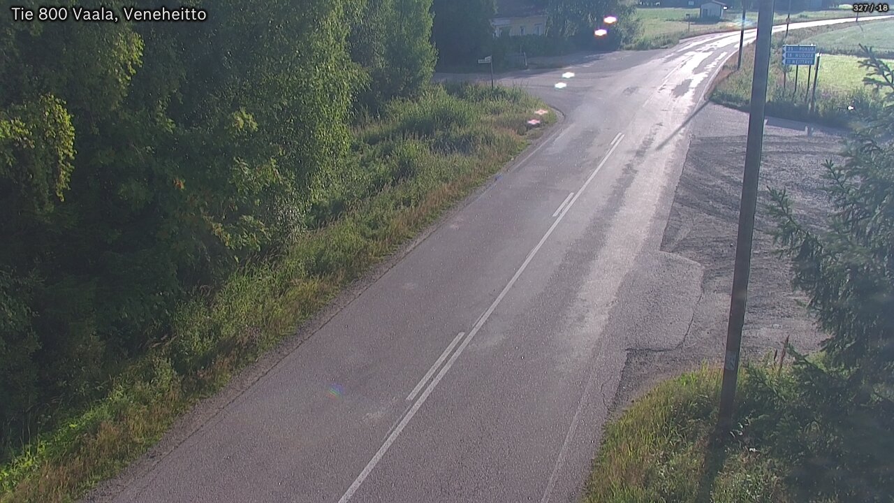 Weather Camera Image Väg 800 Vaala, Veneheitto, Vaala, Pohjois-Pohjanmaa