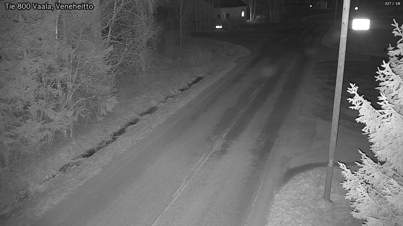 Weather Camera Image Väg 800 Vaala, Veneheitto, Vaala, Pohjois-Pohjanmaa
