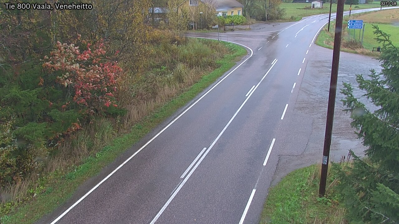 Weather Camera Image Road 800 Vaala, Veneheitto, Vaala, Pohjois-Pohjanmaa