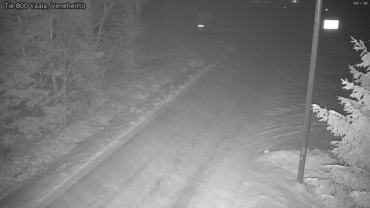 Weather Camera Image Väg 800 Vaala, Veneheitto, Vaala, Pohjois-Pohjanmaa
