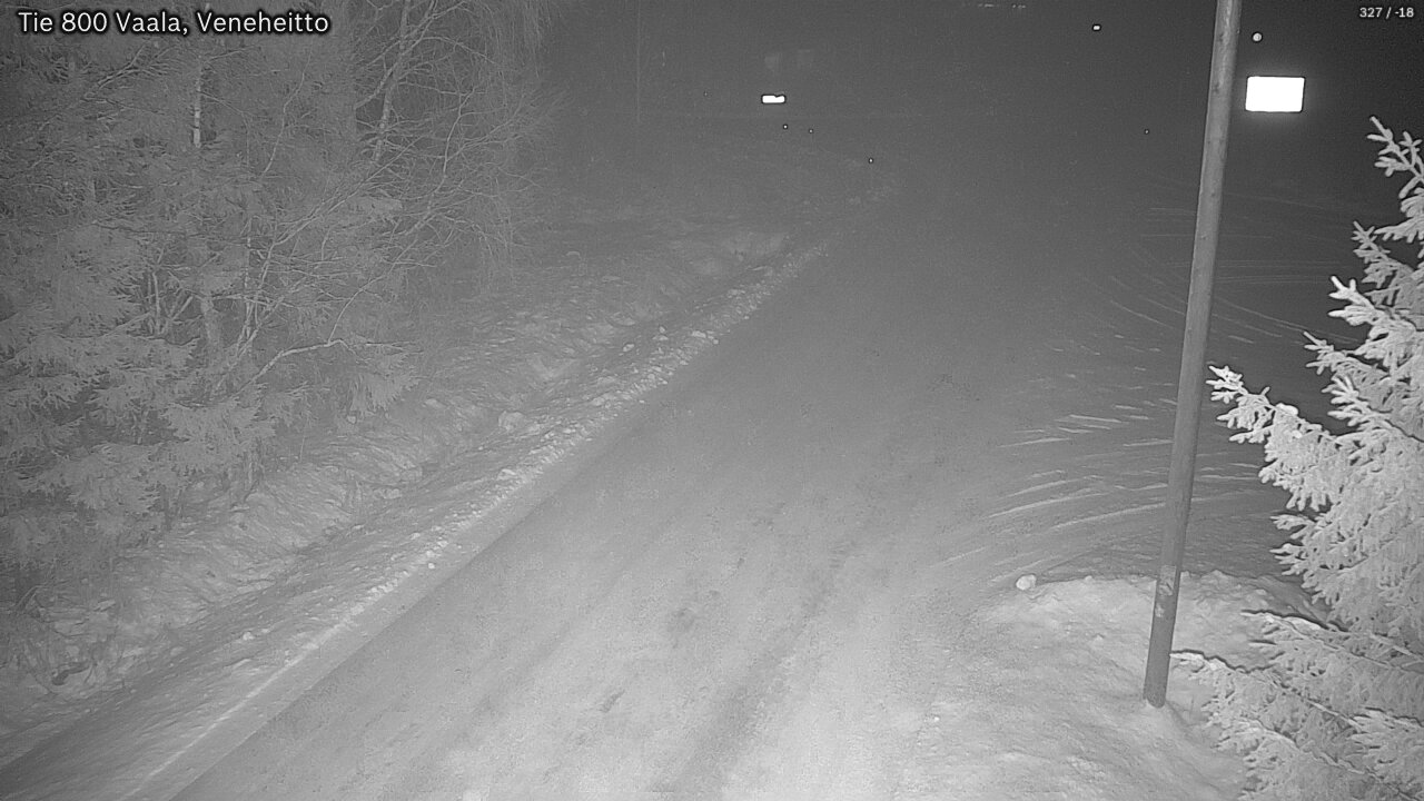 Weather Camera Image Väg 800 Vaala, Veneheitto, Vaala, Pohjois-Pohjanmaa