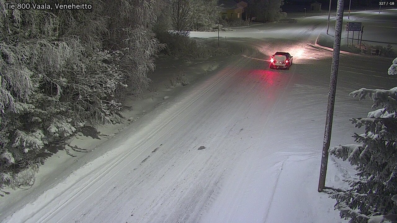 Kelikamerat Kuva Tie 800 Vaala, Veneheitto, Vaala, Pohjois-Pohjanmaa