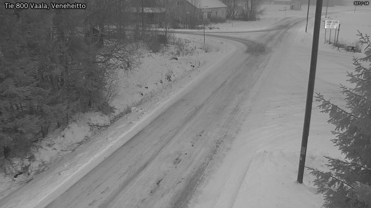 Weather Camera Image Väg 800 Vaala, Veneheitto, Vaala, Pohjois-Pohjanmaa