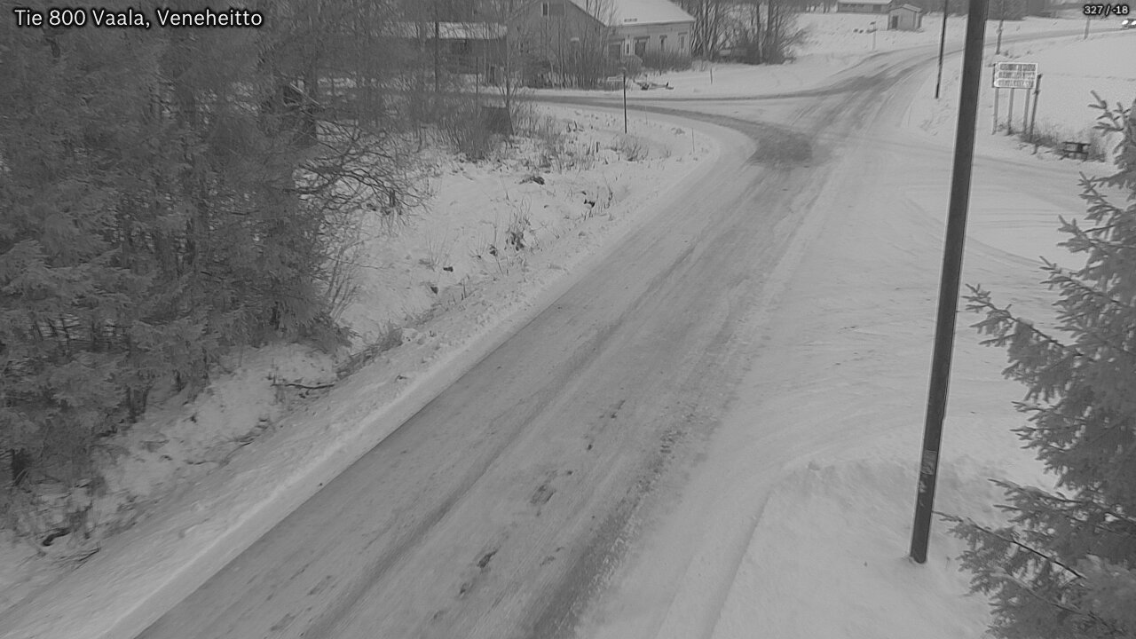 Weather Camera Image Väg 800 Vaala, Veneheitto, Vaala, Pohjois-Pohjanmaa