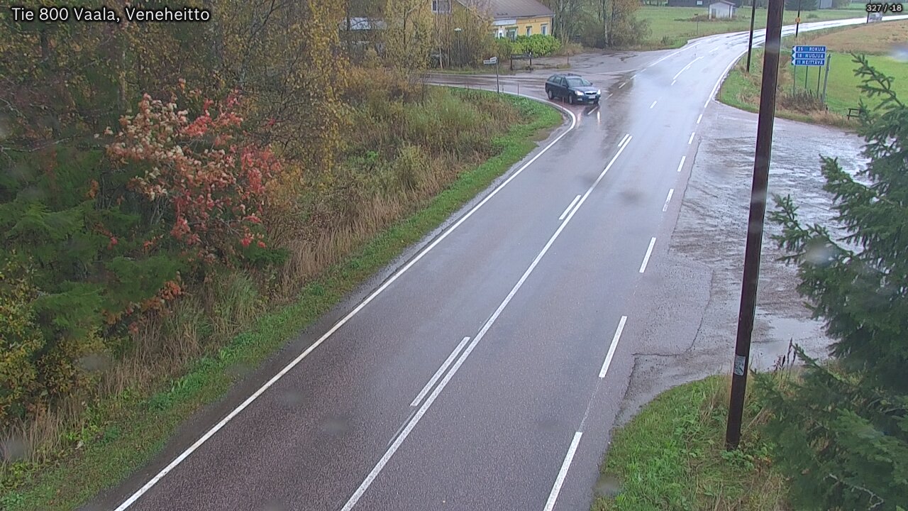 Weather Camera Image Road 800 Vaala, Veneheitto, Vaala, Pohjois-Pohjanmaa