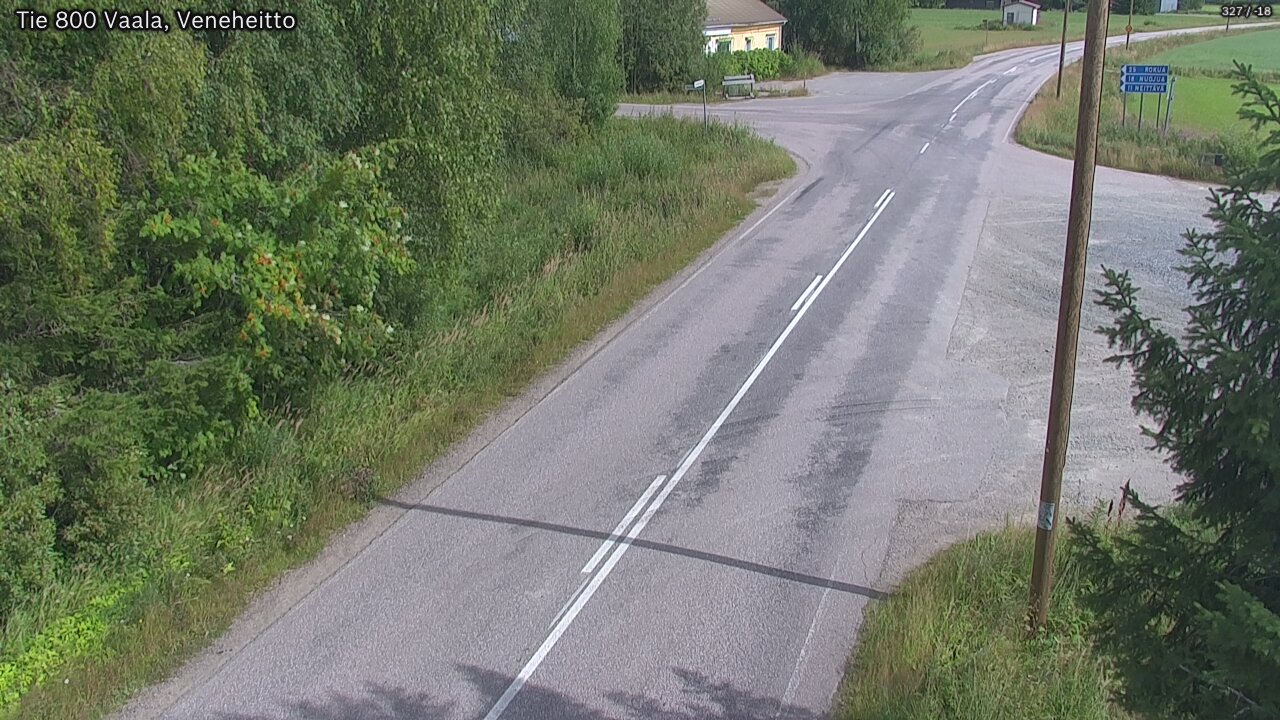 Weather Camera Image Road 800 Vaala, Veneheitto, Vaala, Pohjois-Pohjanmaa