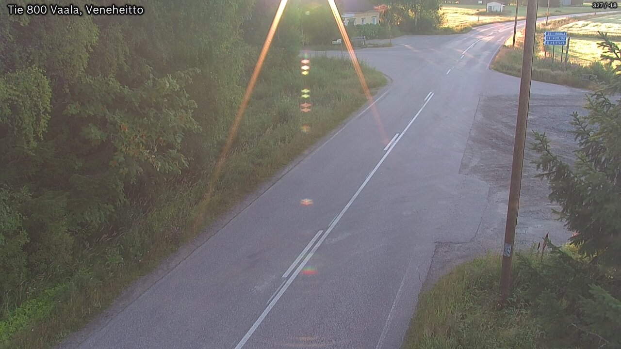 Weather Camera Image Väg 800 Vaala, Veneheitto, Vaala, Pohjois-Pohjanmaa