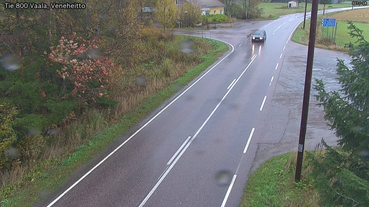 Weather Camera Image Road 800 Vaala, Veneheitto, Vaala, Pohjois-Pohjanmaa