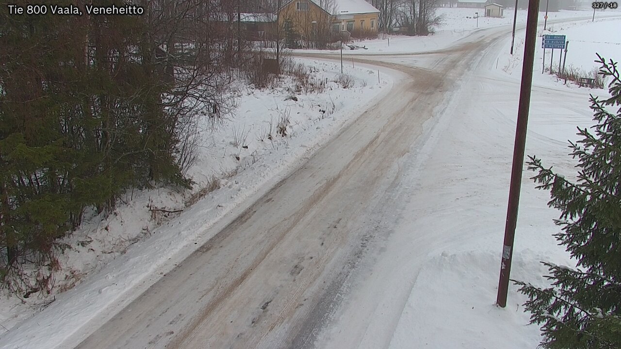 Weather Camera Image Väg 800 Vaala, Veneheitto, Vaala, Pohjois-Pohjanmaa