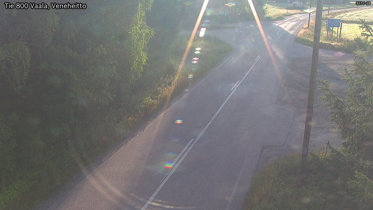 Weather Camera Image Väg 800 Vaala, Veneheitto, Vaala, Pohjois-Pohjanmaa