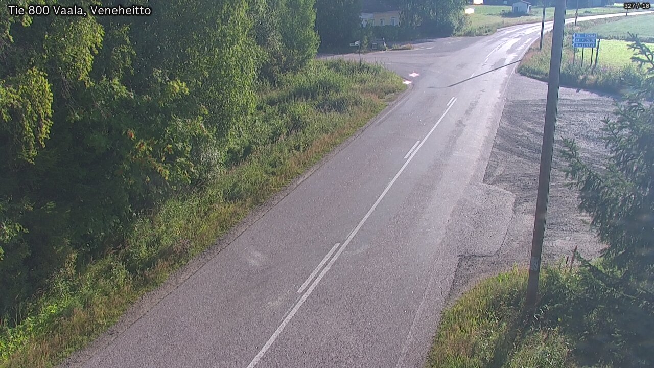 Weather Camera Image Väg 800 Vaala, Veneheitto, Vaala, Pohjois-Pohjanmaa