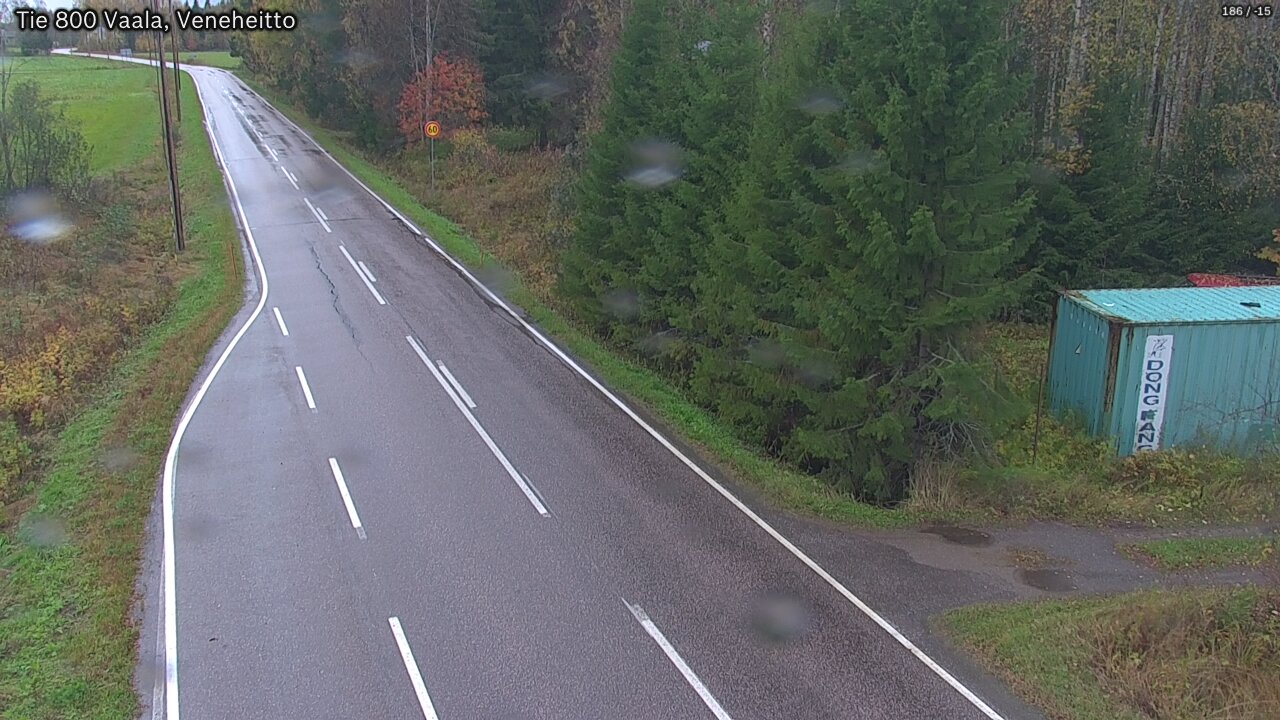 Weather Camera Image Road 800 Vaala, Veneheitto, Vaala, Pohjois-Pohjanmaa