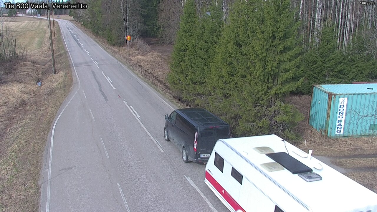 Kelikamerat Kuva Tie 800 Vaala, Veneheitto, Vaala, Pohjois-Pohjanmaa
