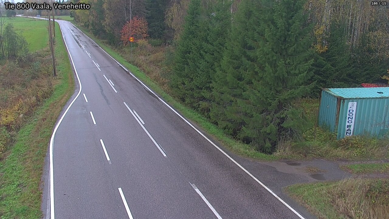 Weather Camera Image Road 800 Vaala, Veneheitto, Vaala, Pohjois-Pohjanmaa