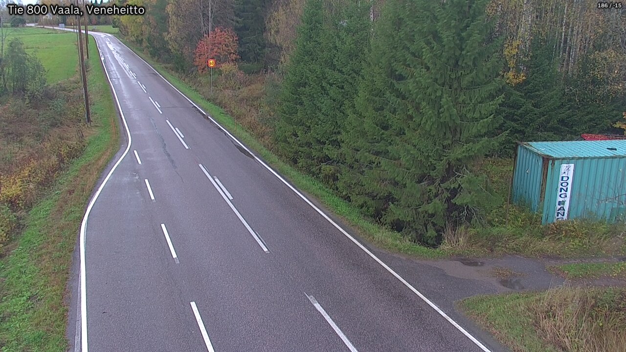 Weather Camera Image Road 800 Vaala, Veneheitto, Vaala, Pohjois-Pohjanmaa