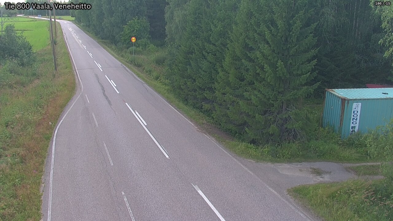 Kelikamerat Kuva Tie 800 Vaala, Veneheitto, Vaala, Pohjois-Pohjanmaa