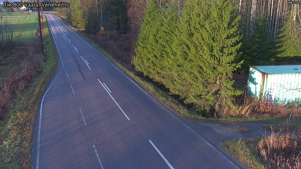 Kelikamerat Kuva Tie 800 Vaala, Veneheitto, Vaala, Pohjois-Pohjanmaa