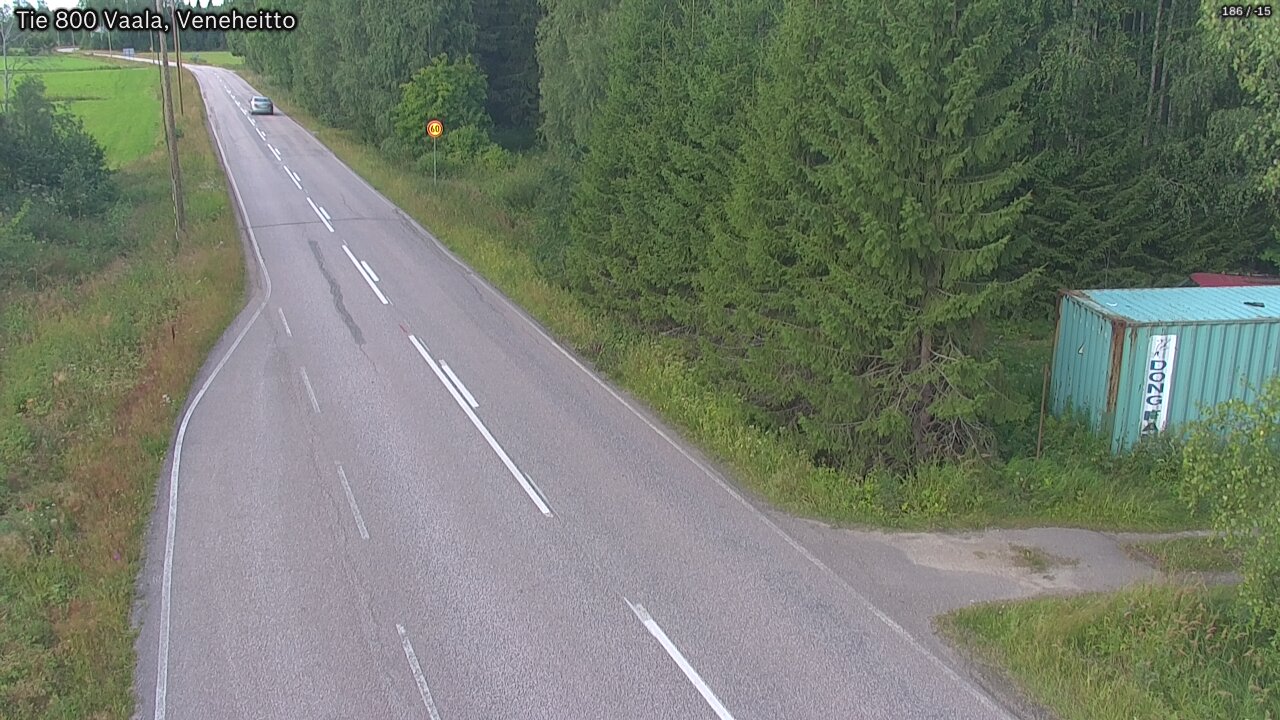 Kelikamerat Kuva Tie 800 Vaala, Veneheitto, Vaala, Pohjois-Pohjanmaa