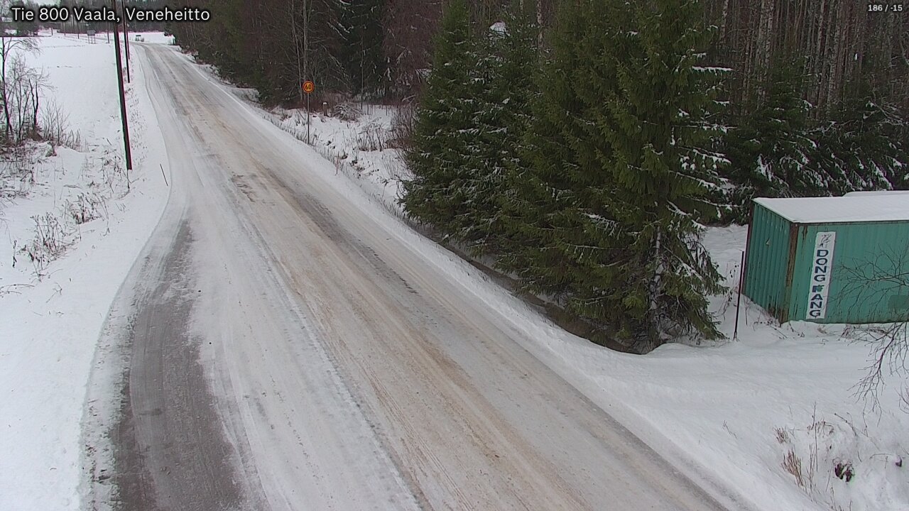 Weather Camera Image Väg 800 Vaala, Veneheitto, Vaala, Pohjois-Pohjanmaa