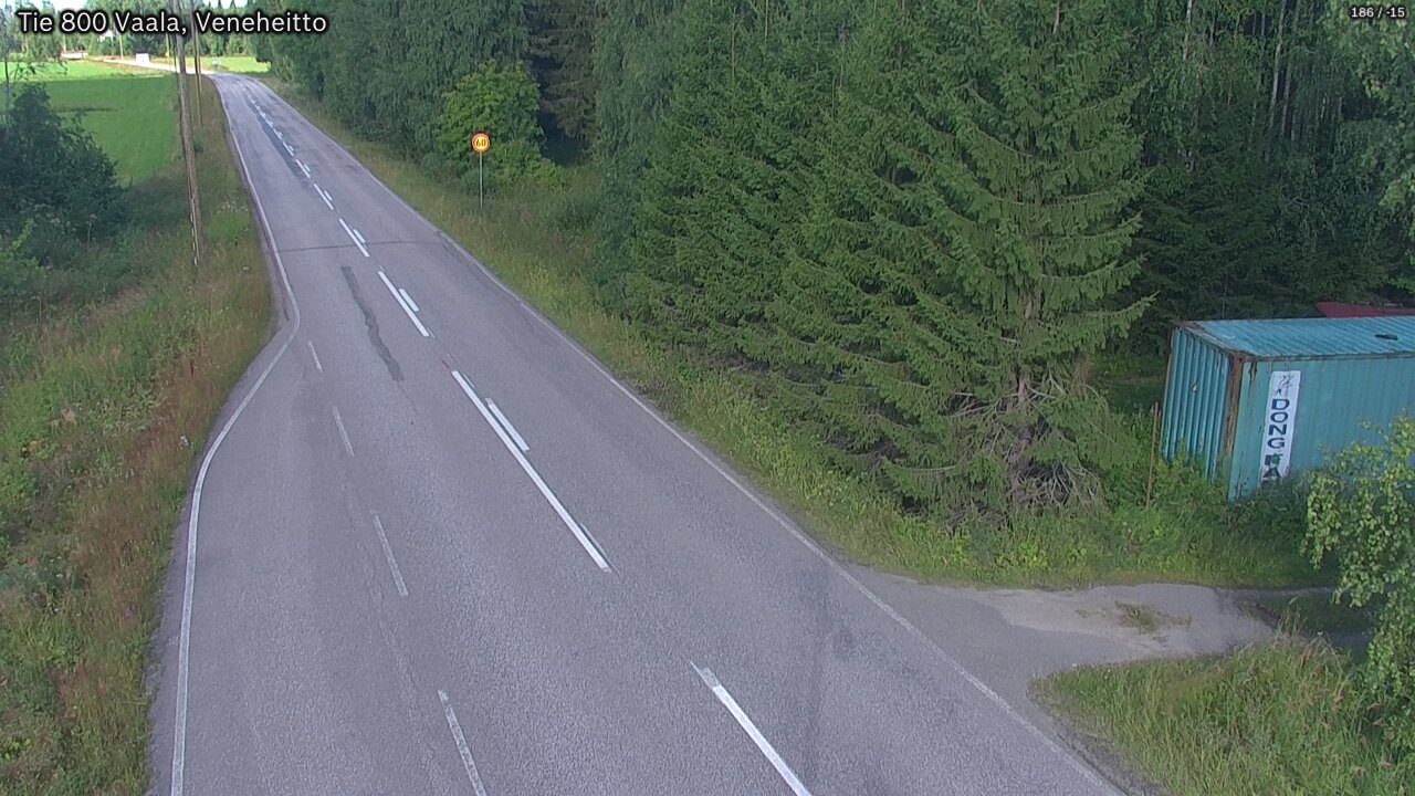 Kelikamerat Kuva Tie 800 Vaala, Veneheitto, Vaala, Pohjois-Pohjanmaa