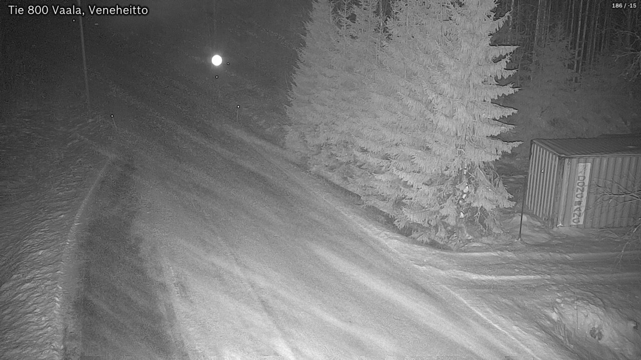 Weather Camera Image Väg 800 Vaala, Veneheitto, Vaala, Pohjois-Pohjanmaa