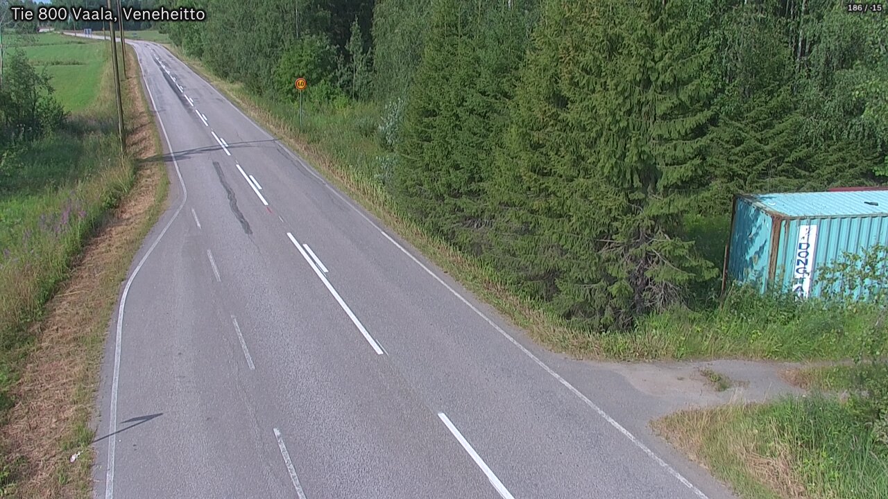 Weather Camera Image Väg 800 Vaala, Veneheitto, Vaala, Pohjois-Pohjanmaa