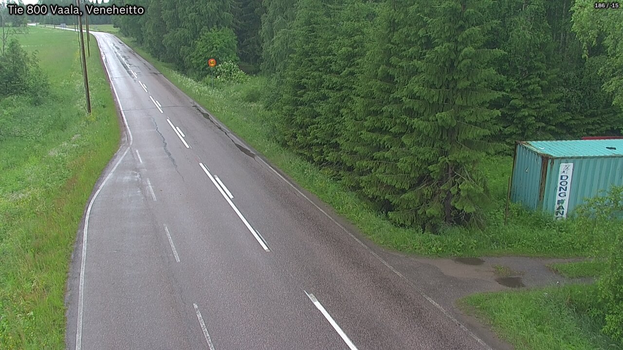 Weather Camera Image Road 800 Vaala, Veneheitto, Vaala, Pohjois-Pohjanmaa